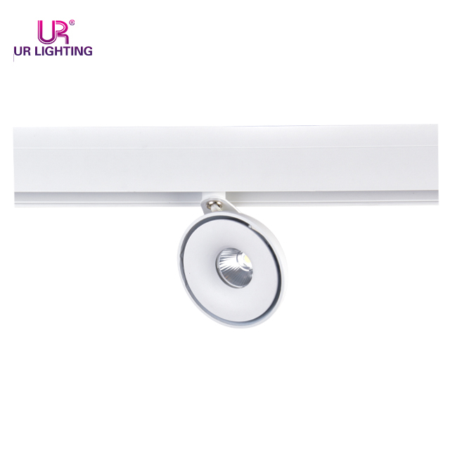 Forma de arco Rotable Black Magnetic Track Spot Light 8W C124