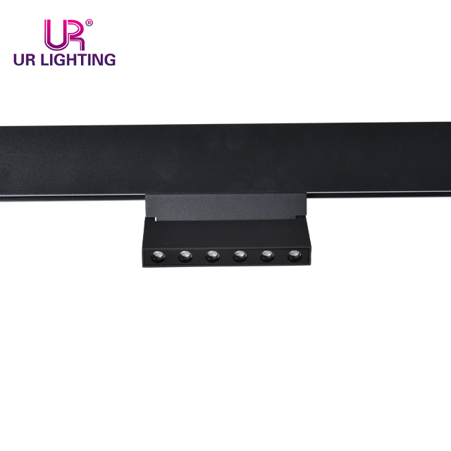 Lente circular Luz de rejilla de pista magnética plegable negro 6W C219-15