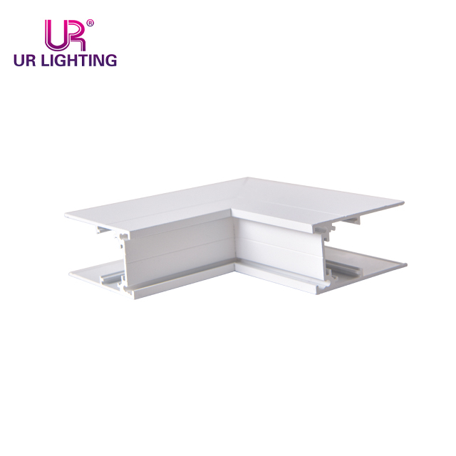 Esquina de pista mangética negra externa montada en la superficie