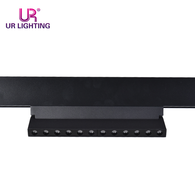 Lente circular Luz de rejilla de pista magnética plegable negro 12W C219-15