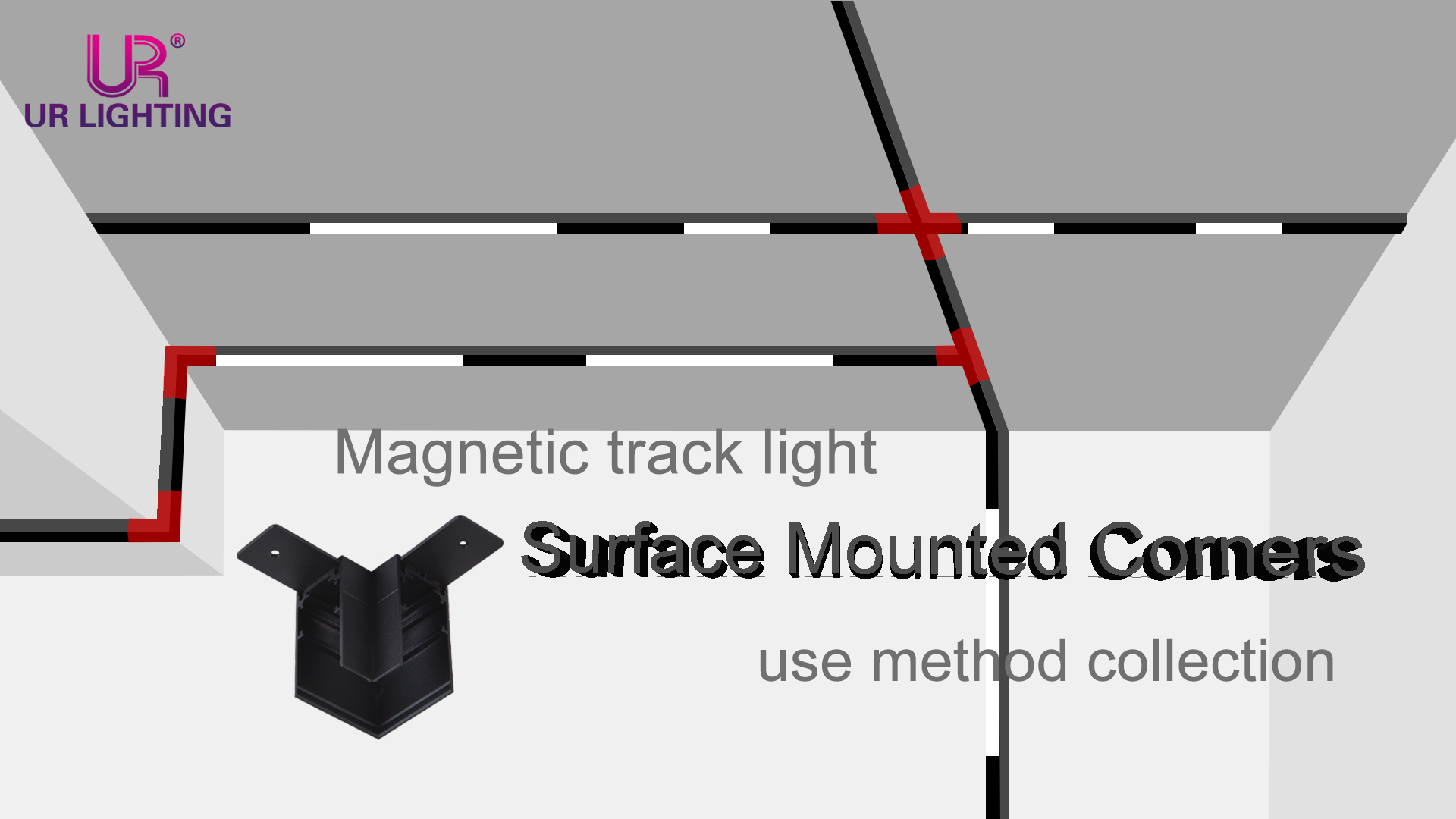 Rincones de la superficie de la luz de la pista magnética.