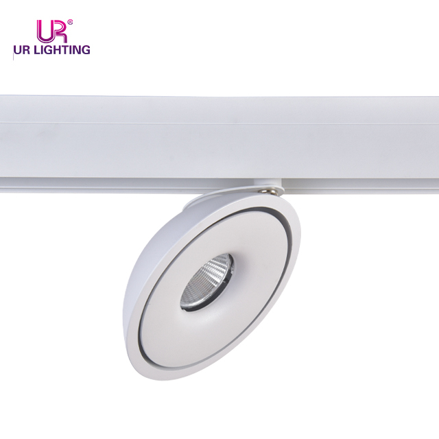 Forma de arco Rotable Black Magnetic Track Spot Light 12W C124