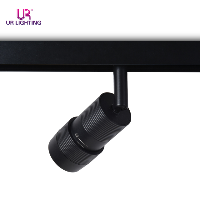 Luz de mancha de pista magnética de color negro de enfoque variable 7W C239