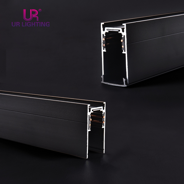 Riel magnético de superficie negro 1M 20 mm