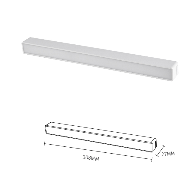 D108 Luz de inundación lineal ultra delgada de la pista magnética