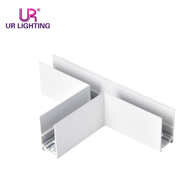 Esquina de pista mangética horizontal-t montado en la superficie